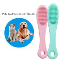 Cepillo De Dedo Para Perros Y Gatos De Silicona Suave Herramienta De Limpieza De Nariz Y Dientes Producto Para Mascotas Suministros Para Perros - details 4
