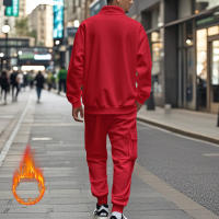 Conjunto Deportivo Casual Para Hombres Verano Otoño Invierno Con Cierre De Cremallera Y Veludo Tejido De Poliéster Talla S a XXXL - details 75