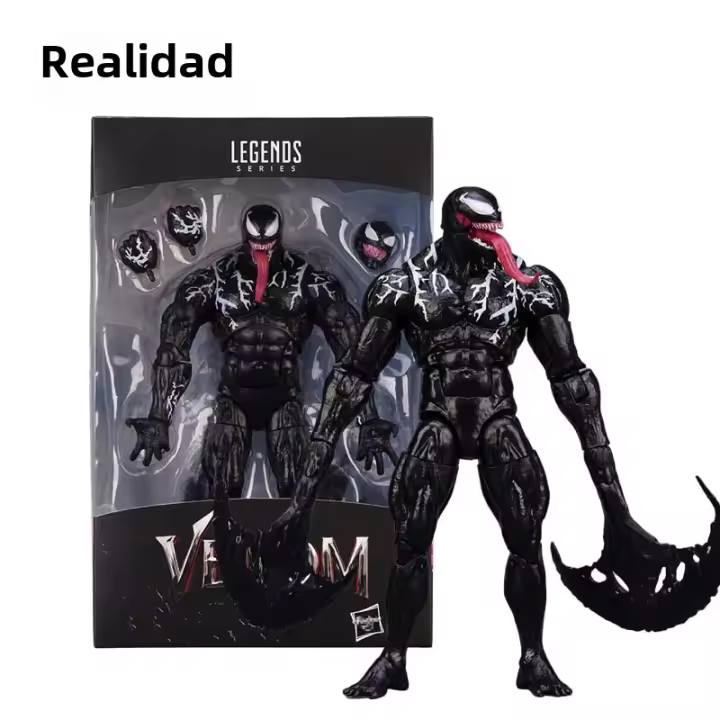 Figura De Acción Venom Legends Movable Joint Modelo Estatua De Cara Cambiable Juguete Coleccionable Decorativo Para Niños - 1