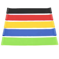 Bandas Elasticas Fitness,Resistencia para dominadas,Pack Gomas Elasticas Musculacion Set 5 Bandas Elasticas Musculacion para Yoga Y Pilates with Guía De Entrenamiento Y Bolsa Portaobjetos - details 3