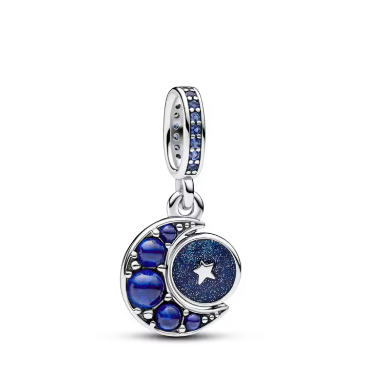 Pandora Charm Colgante en plata de ley Luna Brillante Giratoria​ 792979C01 , para Mujer - 1