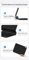 Teclado Mágico Para iPad 11ª Generación 2025 Funda Protectora Con Cubierta Magnética Inteligente Folio Compatible Con Modelos A16 11' A3354 A3355 A3356 - details 18