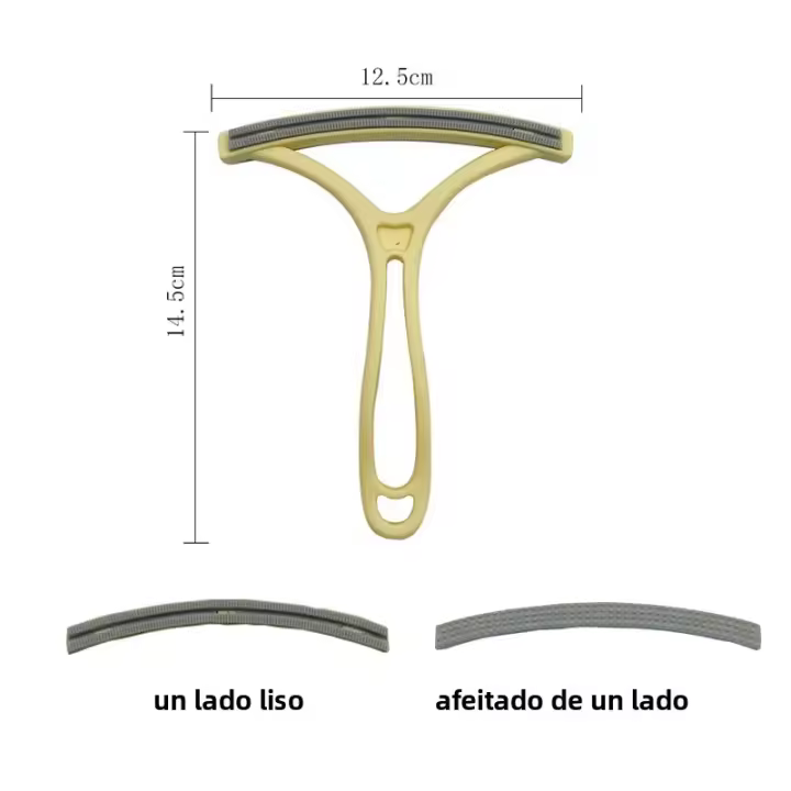 1pc 2en1 Eliminador De Pelo De Mascotas Y Pelusa Doble Lado Herramienta De Limpieza Afeitadora Para Ropa Alfombra Y Fibra - 1