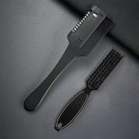 Peine Para Corte De Pelo Con Mango Negro Y Cuchillas De Barbero Herramientas De Peluquería Para Afinar Y Estilizar El Cabello En Salón - details 5