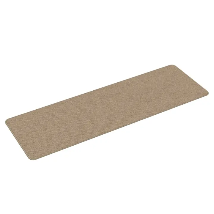 vidaXL Alfombra de pasillo con aspecto de sisal plateada 50x150 cm Color Taupé,  Antracita,  Arena y mas Alfombras de área  Alfombra de Piso para Sala de Estar Dormitorio Habitación Salón - 1