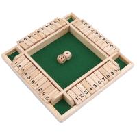 Juego De Mesa Deluxo Con Dados Para 4 Personas Juego De Cartas De Cierre De Caja Con 10 Números Para Adultos Y Familias Fiesta Club Bebida - details 15