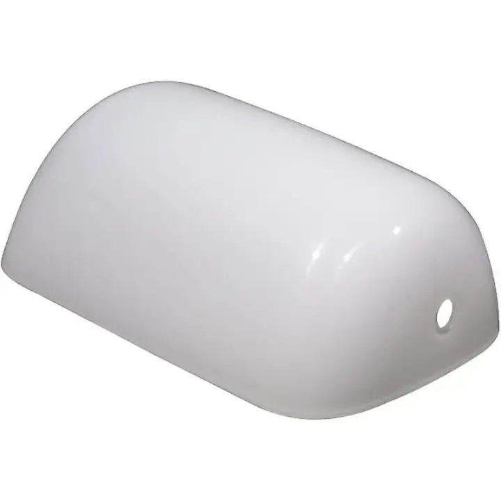 Lamp Shade For Desk Lampwhite 22.5 Cm Lampshade Replacement Glass Lamp Glass For Banker Lamp Table Lamp Shade For Desk Lamp - 1