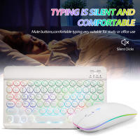 Teclado Inalámbrico Bluetooth Para iPad Air pro Mini 11/10/9 Pulgadas Compatible Con Xiaomi Samsung Huawei Tableta Con Ratón Incluido - details 5