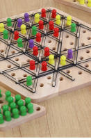 Juego De Ajedrez Geométrico Con Cadena Juguete De Entrenamiento Para La Interacción Familiar Y El Pensamiento Juguetes De Regalo Para Despacho - details 7