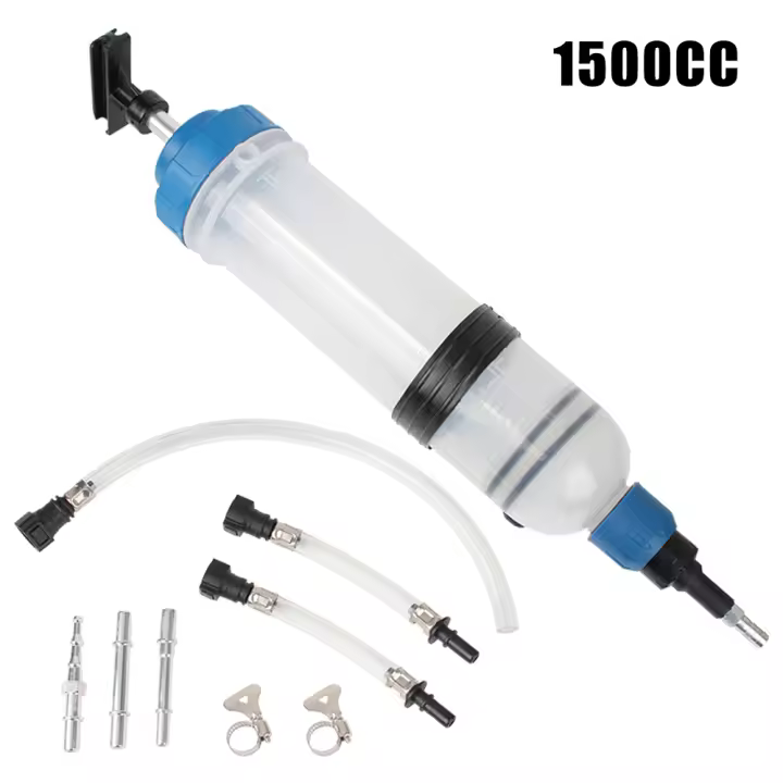 Pump Extractor De Transferencia De Combustible Y Líquido De Frenos 200cc 500cc 1500cc Suction Y Vacuum Manual Para Coche - 1