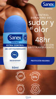 Desodorante roll-on Sanex Dermo Extra Control 48h 50ml Pack de 6 | Protección Antitranspirante con Micro Talco. Mantén la piel seca, fresca y protegida. - details 0