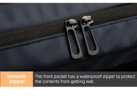 HK-mochila delgada para hombre, bolsa para ordenador portátil de 15,6 pulgadas, impermeable, minimalista, de negocios, con carga USB, informal, para viaje y trabajo - details 18