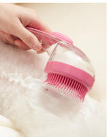 Cepillo De Baño Para Perros Con Mango Largo Y Suave De Silicona Cepillo De Peluquería Para Gatos Y Perros Masajeador De Mascotas Suministros Para Mascotas - details 8