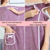 Toallas de baño portátiles de secado rápido para mujer, albornoces de Spa de playa, ropa de lavado, ducha, baño y gimnasio - details 3
