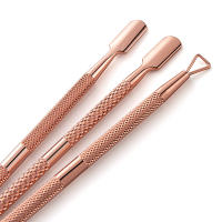 2/6pcs Pusher De Cutículas Doble Final En Acero Inoxidable Herramienta De Limpieza De Uñas Para Pedicura Y Manicura Eliminador De Piel Muerta - details 3