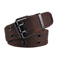Cinturón Unisex De Lona Pora Y Nylon Para Hombres Y Mujeres Cinturón Deportivo De Alta Calidad Estilo Casual Con Patrón Rayado - details 7