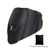 Cubierta Para Bicicleta Y Motocicleta Universal Impermeable Y Antipolvo Protección Completa Contra El Clima 210D Seda De Oxford - details 1