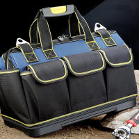 Bolsa De Herramientas Multifuncional De 23 Pulgadas Capacidad Grande Resistente Al Agua Y Al Desgaste Con Múltiples Bolsillos Para Electricistas - details 0