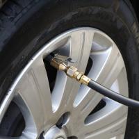 Conector De Válvula De Neumático Para Coche Chorro De Aire Adaptador Clip-en Brass 8mm Rueda De Neumático Inflador De Bombín - details 4