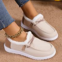Botas De Mujer Casuales De Algodón Para Invierno Con Plush Interior Y Plataforma Deportiva Moda Trabajo Botines De Tobillo - details 0