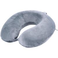 Almohada de viaje, 100% espuma viscoelástica pura en forma de U, reposacabezas portátil súper ligera, ideal para silla de avión, coche, hogar, oficina, cojín de descanso para dormir (gris) - details 0