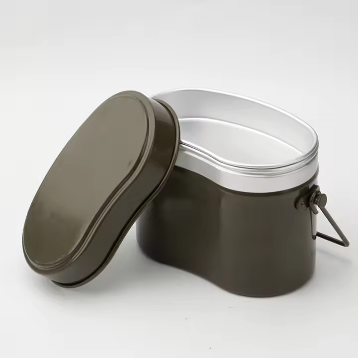 TARKA Caja De Almuerzo Alemana Anodizada De Aluminio Para Camping Pesca Picnic Deportes Al Aire Libre Con Utensilios De Cocina Para 1 Personas - 1