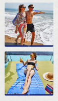 Toalla turca Toalla de playa turca Toalla de baño que absorbe el agua y agranda la alfombra de playa - details 1