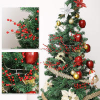 Bouquet De Bayas Rojas Artificiales 33cm Adorno Navideño Para Decoración De Hogar Árbol De Navidad Accesorio De Año Nuevo 2024 - details 3