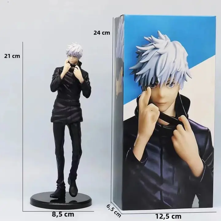 Figura De Acción Anime Jujutsu Kaisen Satoru Gojo 16CM Con Cabezas Interchangeables Modelo PVC Regalo Para Colección Itadori Yuji - 1
