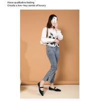 Zapatos Planos Retro Para Mujer De Cuero Suave Francés Estilo Small Fragrant Punta De Dedo Zapatos Planos Con Suela Suave Para Verano Casual - details 8