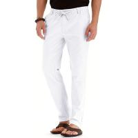 MOV-Business men's casual pants loose large size elastic waist cotton versatile solid color men's sports pants - details 0