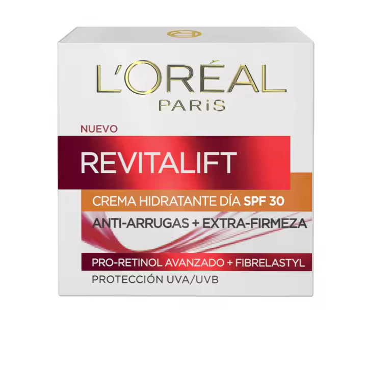 L´OREAL Tratamiento Facial Loreal Revitalift SPF-30 50 Ml - Estimula Producción Natural - Anti-arrugas y Firmeza - 1