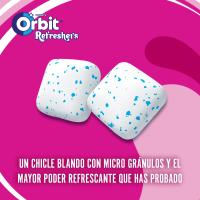 Orbit Refreshers, Chicles Sin Azúcar Bubblemint en Formato Gragea en pack de bolsillo, 16 Paquetes x 7Unidades - details 2