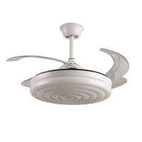 BEL AIR HOME Ventilador de Techo ROCAS con Motor DC y Aspas Desplegables con Luz Led 36W MEMORIA y Regulable en intensidad DIMMER (Luz nocturna) - Maca BEL AIR HOME - Silencioso y eficiente - Control Remoto incluído - Ideal para dormitorios y Comedores - details 5