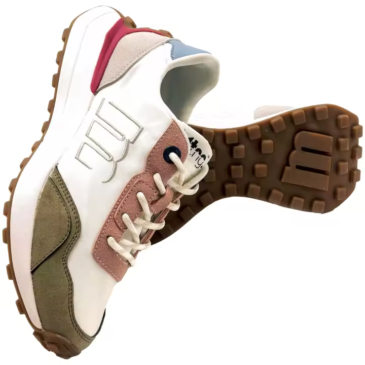 Zapatillas marca Mustang modelo 60444-C55573 para mujer en color blanco - 1