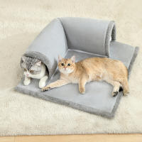 Cama Para Gato Con Túnel Multifuncional Para Gatos De Interior Con Bolas Colgantes Cama De Actividades Para Gatos Material De Algodón 100% - details 0