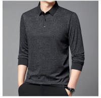 Camisa Polo Larga Con Estampado Hueco Para Hombre Estilo Coreano Moda Negocios T-Shirt De Golf Top De Poliéster Talla M-4XL - details 9