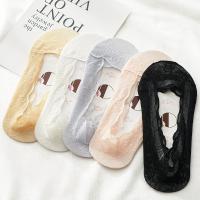 Calcetines De Encaje Para Mujer Calcetines Invisibles De Verano Transpirables Antideslizantes Fondo Bajo De Algodón Y Spandex - details 7