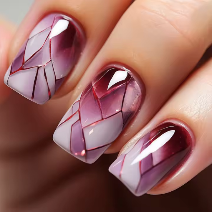 24 PCs Uñas Postizas Francas Cortas Minimalistas Con 1 Jelly Y 1 Archivo De Uñas Material Plástico Estilo Francés - 1