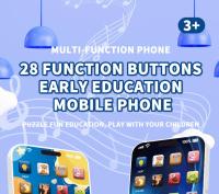 Juguete Educativo Para Bebés Teléfono Musical Multifuncional Máquina De Sonidos Recargable Por USB Regalo De Teléfono Móvil Para Niños Y Niñas Aprendizaje Temprano - details 0