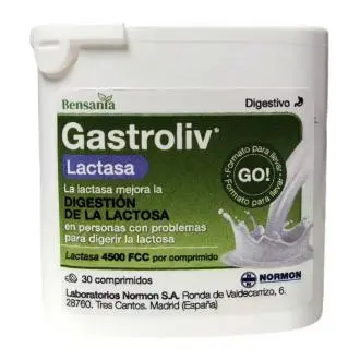 Normon Gastroliv Lactasa 30 Comprimidos - 1