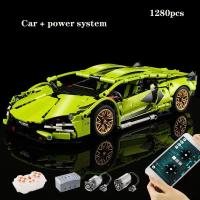 Bloques De Construcción Técnicas Bugatti Y Lamborghini Modelo De Carrera De Alta Velocidad Juguetes Para Niños Regalos Para Niños - details 6