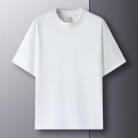 Camiseta De Algodón Puro 100% Para Hombre Manga Corta Verano Moda Casual Color Sólido Cuello Redondo Top Amplio Para Pareja - details 22