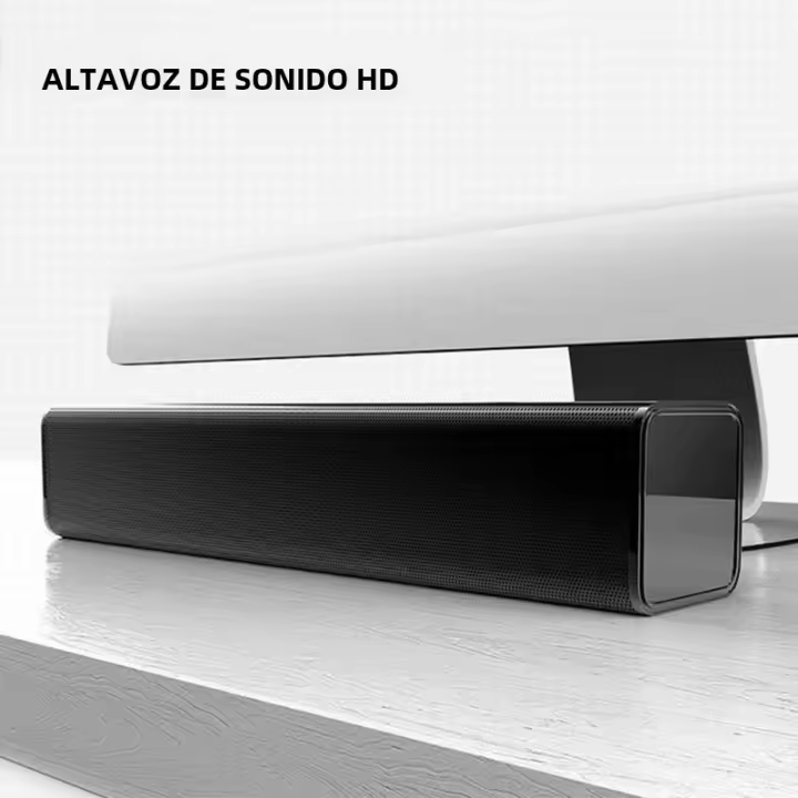 Altavoz Estéreo 3D Portátil HD Para Computadora Barra De Sonido Mini Subwoofer Para Televisor Oficina Juego Teatro En Casa - 1