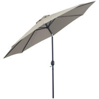 Outsunny Sombrilla de Jardín Ø295x250 cm con Manivela Parasol Exterior con Mecanismo de Inclinación y Poste Desmontable de Metal para Terraza Piscina Patio - details 1