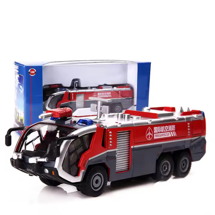 Coche De Ingeniería De Aleación Kaidiwei Juguete Educativo Para Niños Camión De Agua a Alta Presión Vehículo Modelo Metal Y Plástico Regalo Ideal Para Edad 4-12 Años - 1