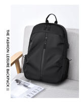 Mochila Universitaria Clásica Versátil De Color Sólido Para Hombres Y Mujeres Con Gran Capacidad Bolsa De Hombro - details 20
