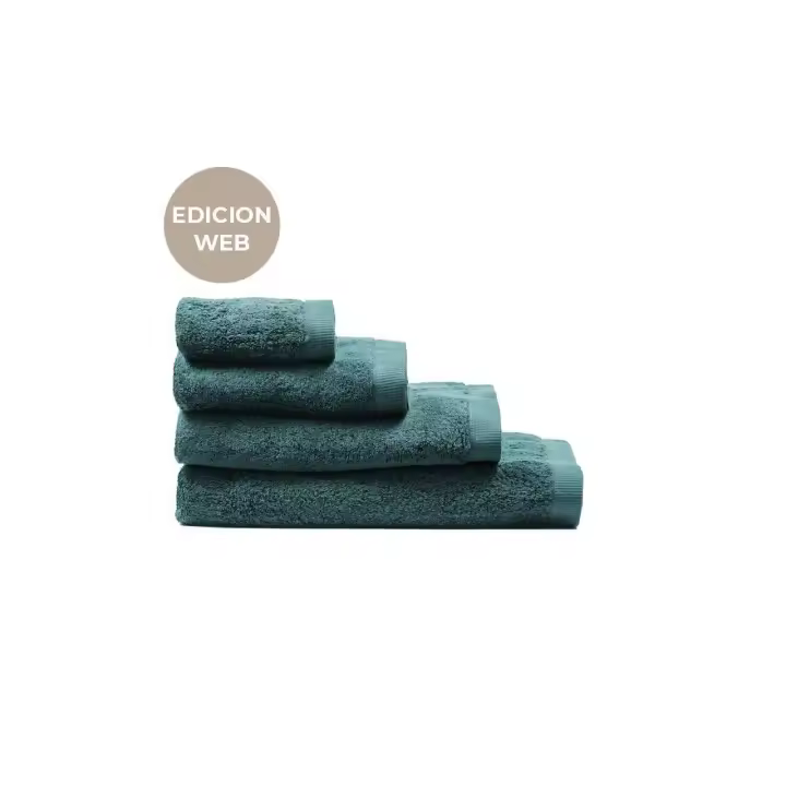 Manterol - Toalla asuan 100% algodón 600 gr/m² verde musgo.  Tamaño de tocador, lavabo, ducha y baño. Secado rápido, suave y esponjosa. Tejido de alta calidad y durabilidad. - 1