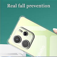 Funda De Teléfono Antichoque Para Xiaomi Redmi Note 14 4G 14Pro 14ProPlus 5G Cubierta Trasera Transparente Y Clara Accesorios Para Teléfonos Móviles - details 5