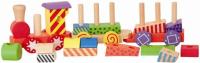Woody tren de madera  35 x 9 cm con bloques de colores para insertar ,juguete educativo - details 1